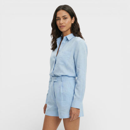 Conjunto Mujer Camisa Algodón y Shorts Ajuste Cómodo - Mavetta