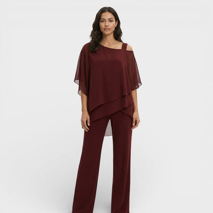 Conjunto Mujer Blusa y Pantalón Corte Clásico
