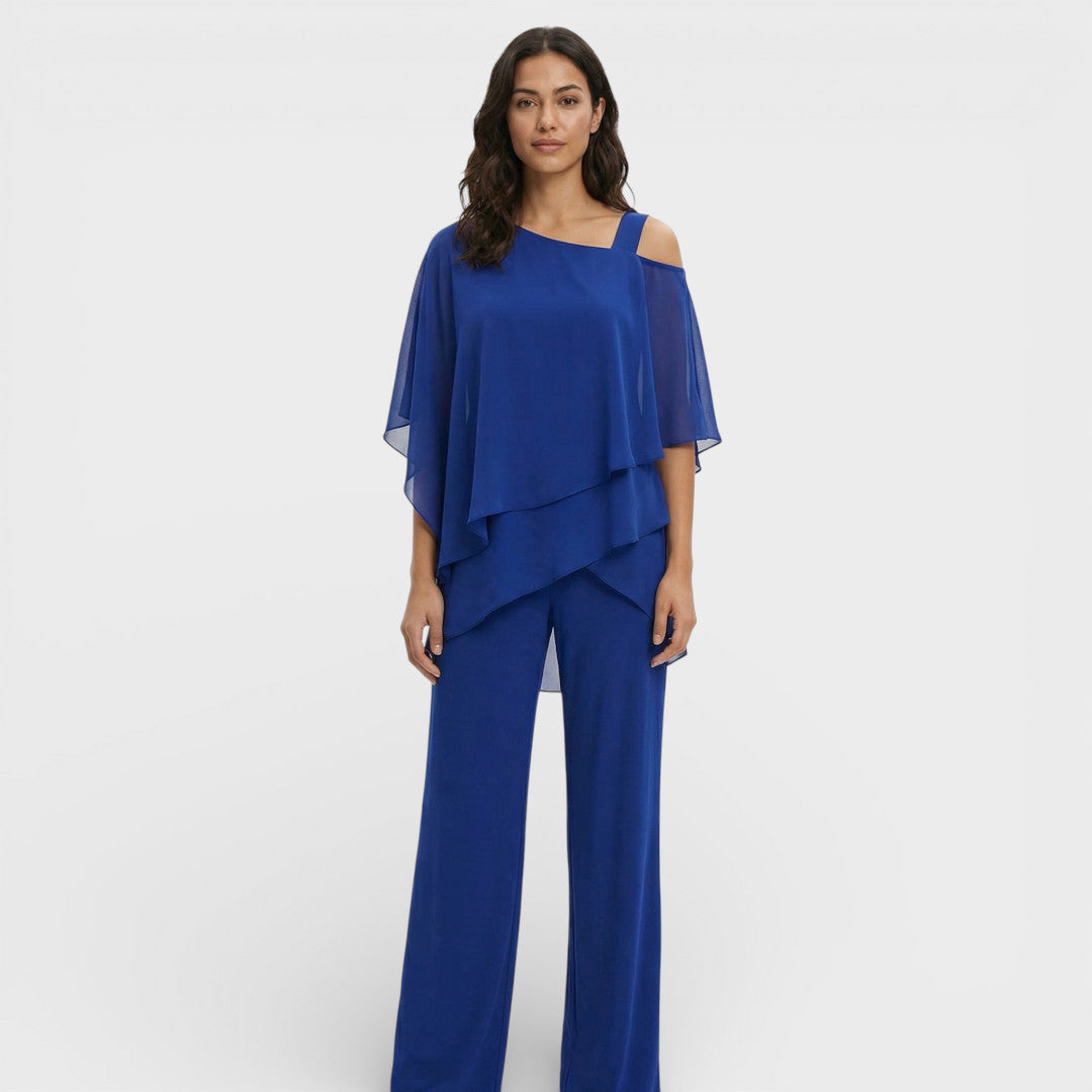 Conjunto Mujer Blusa y Pantalón Corte Clásico