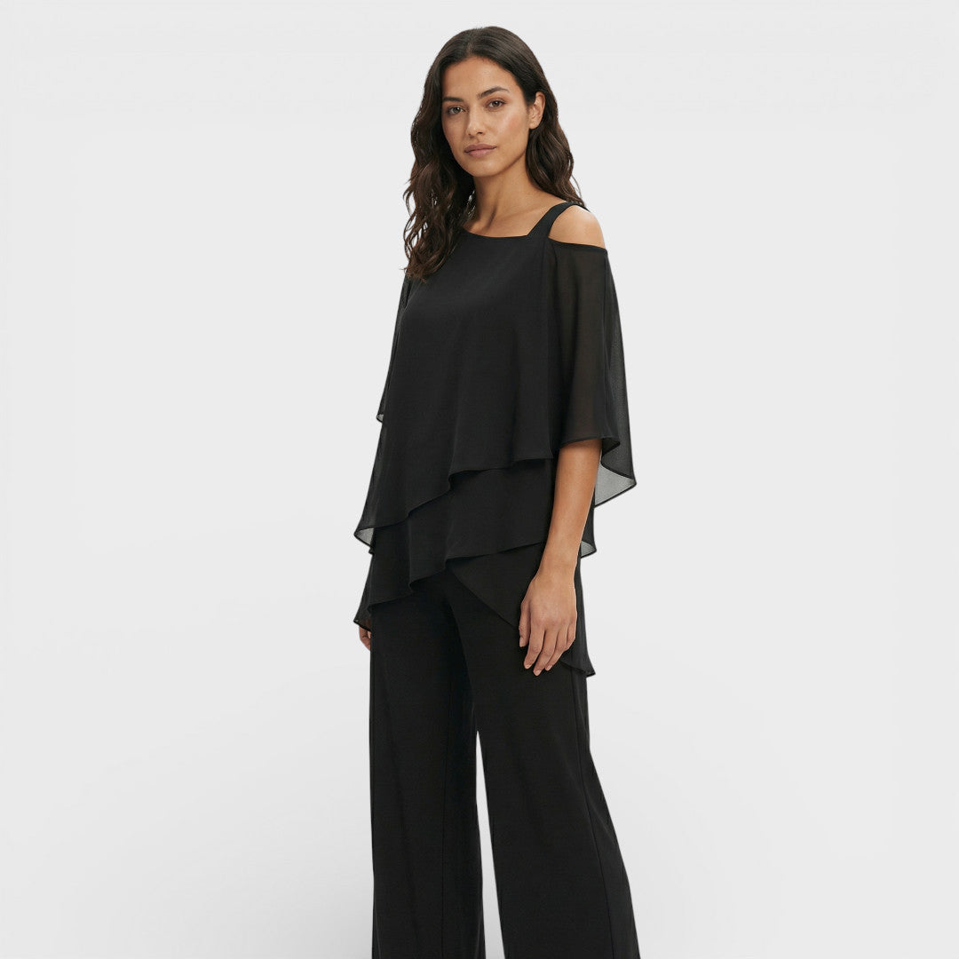 Conjunto Mujer Blusa y Pantalón Corte Clásico - Mavetta