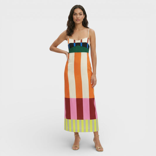 Vestido Maxi Mujer de Tejido Ligero y Corte Fluido - Mavetta
