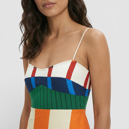 Vestido Maxi Mujer de Tejido Ligero y Corte Fluido