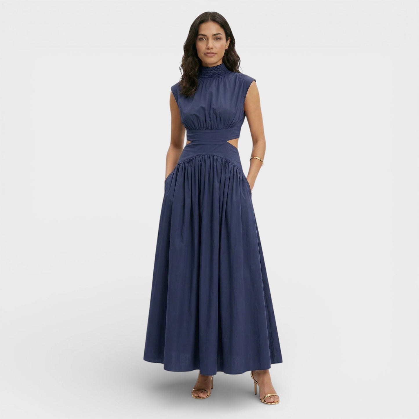 Vestido Maxi Mujer Formal Sin Mangas