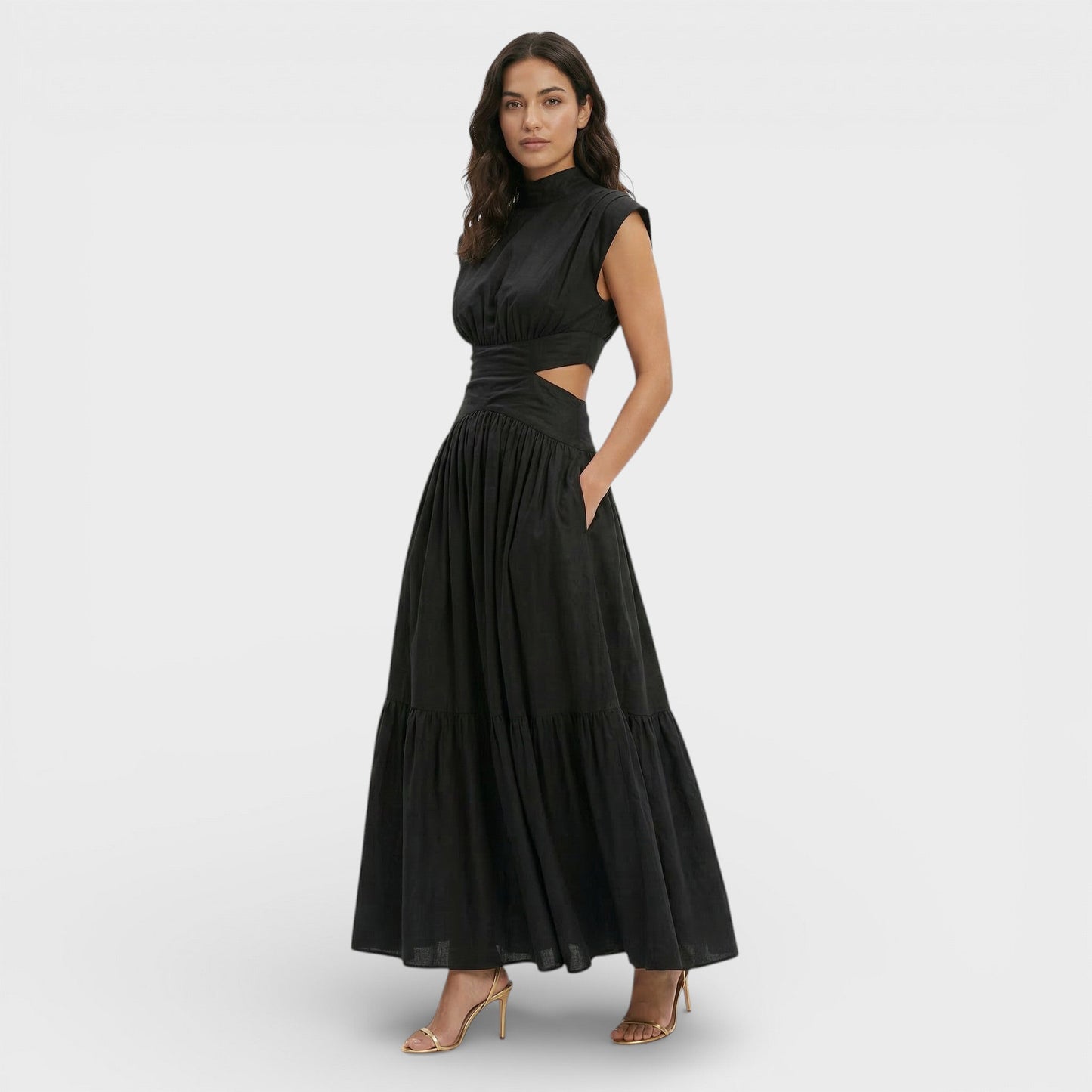 Vestido Maxi Mujer Formal Sin Mangas