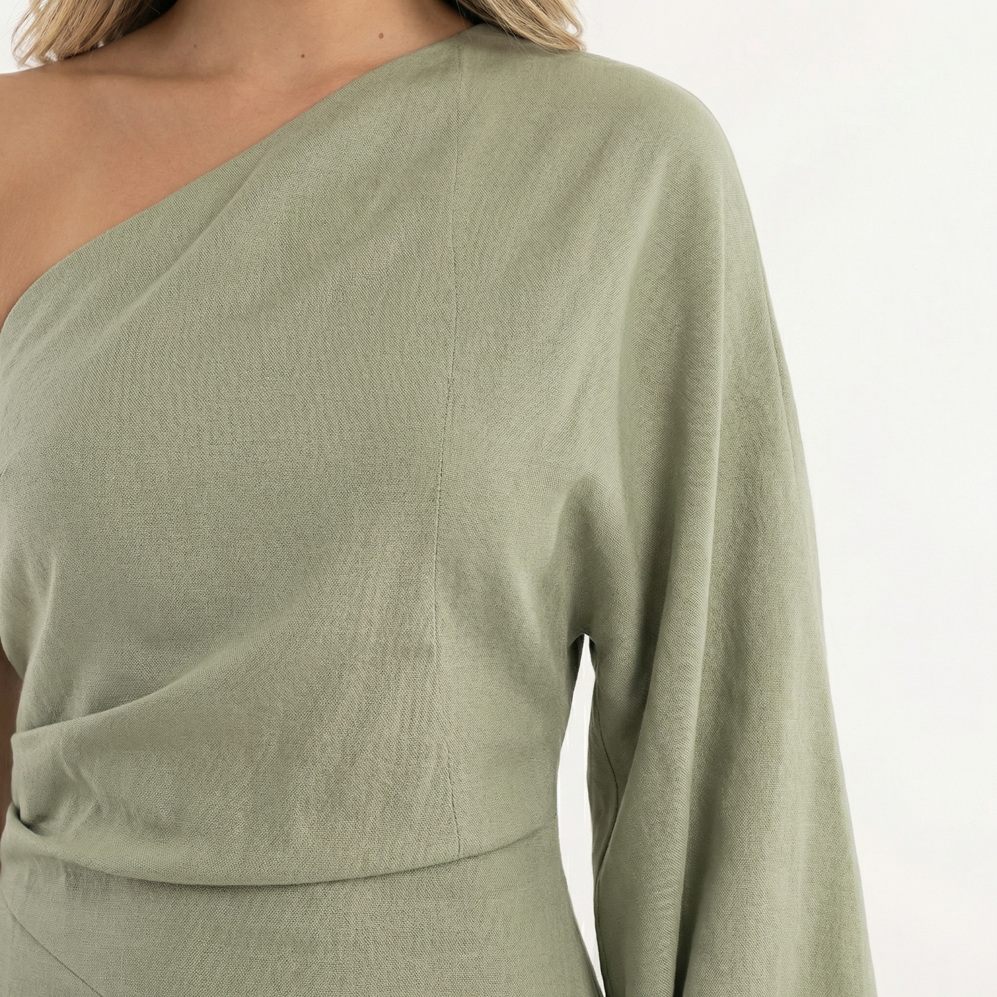 Vestido Midi Mujer Asimétrico Veraniego
