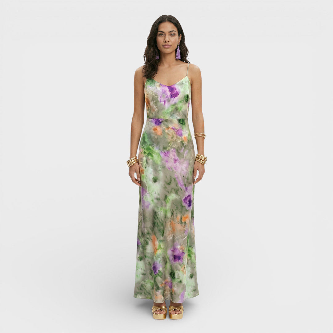 Vestido Midi Mujer Fiesta Espalda Abierta - Mavetta