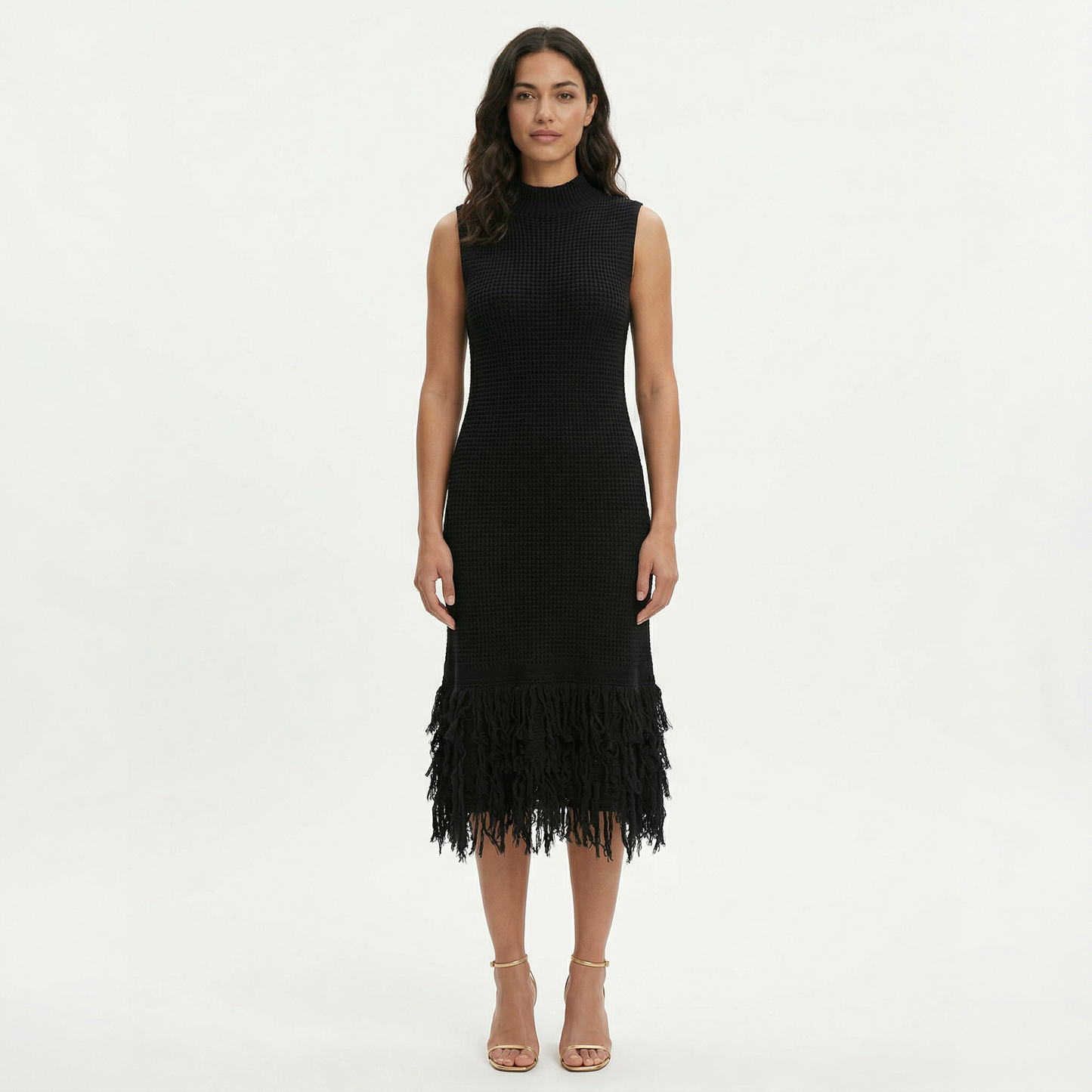 Vestido Midi Mujer Fiesta Sin Mangas