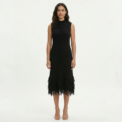 Vestido Midi Mujer Fiesta Sin Mangas