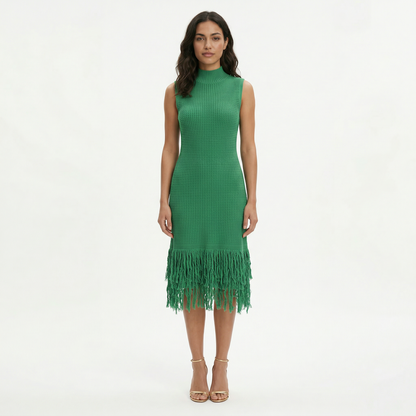 Vestido Midi Mujer Fiesta Sin Mangas