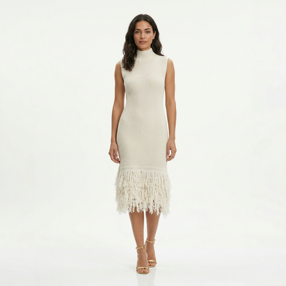 Vestido Midi Mujer Fiesta Sin Mangas