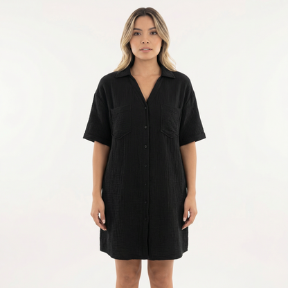 Vestido Camisero Mujer Talla Grande Ajuste Clásico