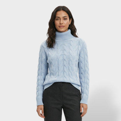 Jersey Cuello Alto Mujer Ajustado