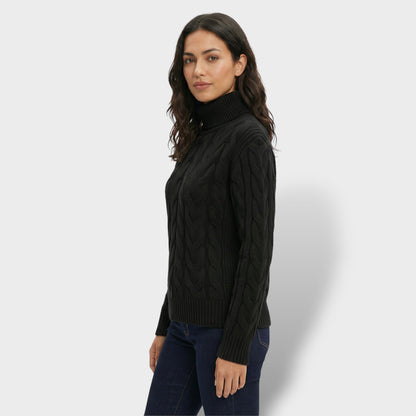 Jersey Cuello Alto Mujer Ajustado