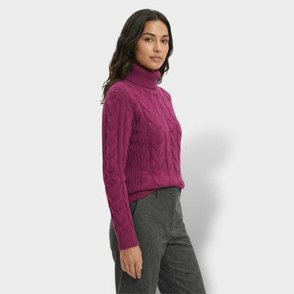 Jersey Cuello Alto Mujer Ajustado