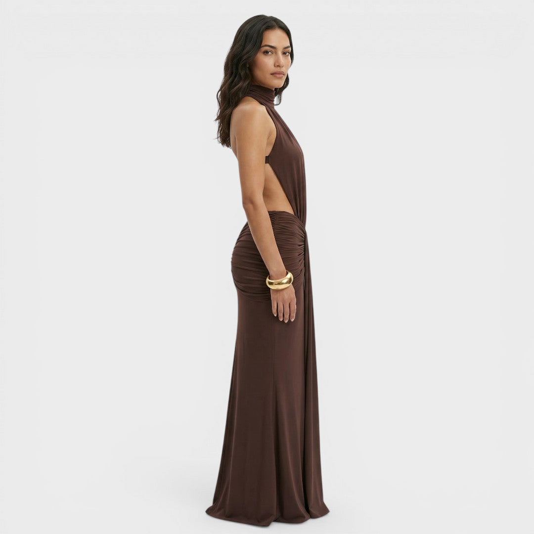 Vestido Largo Mujer Fiesta Espalda Abierta