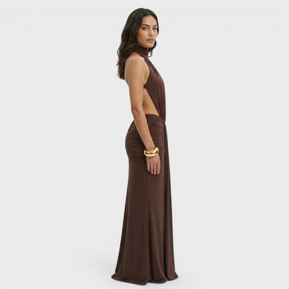 Vestido Largo Mujer Fiesta Espalda Abierta