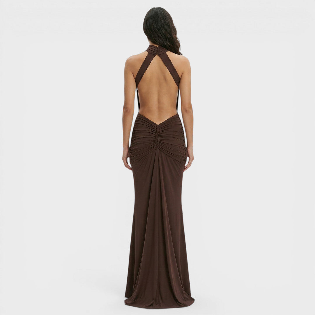 Vestido Largo Mujer Fiesta Espalda Abierta