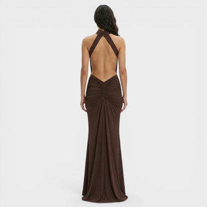 Vestido Largo Mujer Fiesta Espalda Abierta