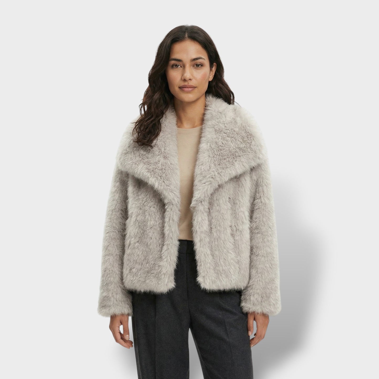 Chaqueta de Pelo Sintético de Lujo Mujer - Mavetta