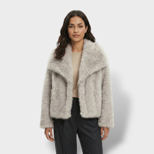 Chaqueta de Pelo Sintético de Lujo Mujer - Mavetta