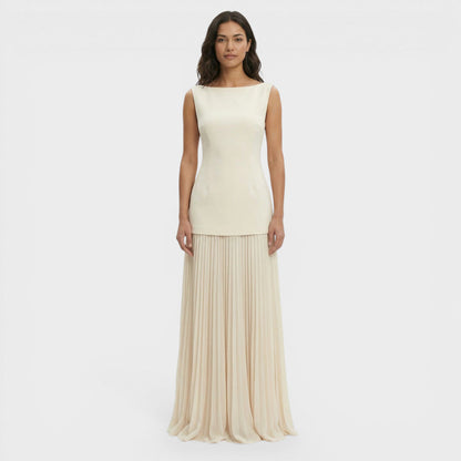 Conjunto Mujer Vestido Plisado Ajuste Comodo