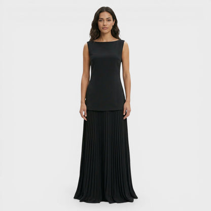 Conjunto Mujer Vestido Plisado Ajuste Comodo