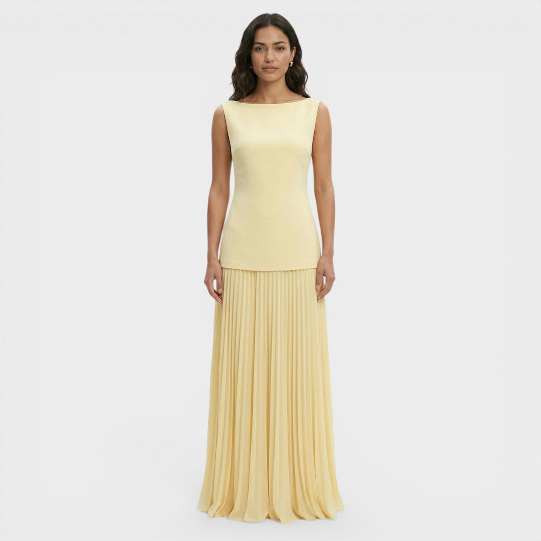 Conjunto Mujer Vestido Plisado Ajuste Comodo