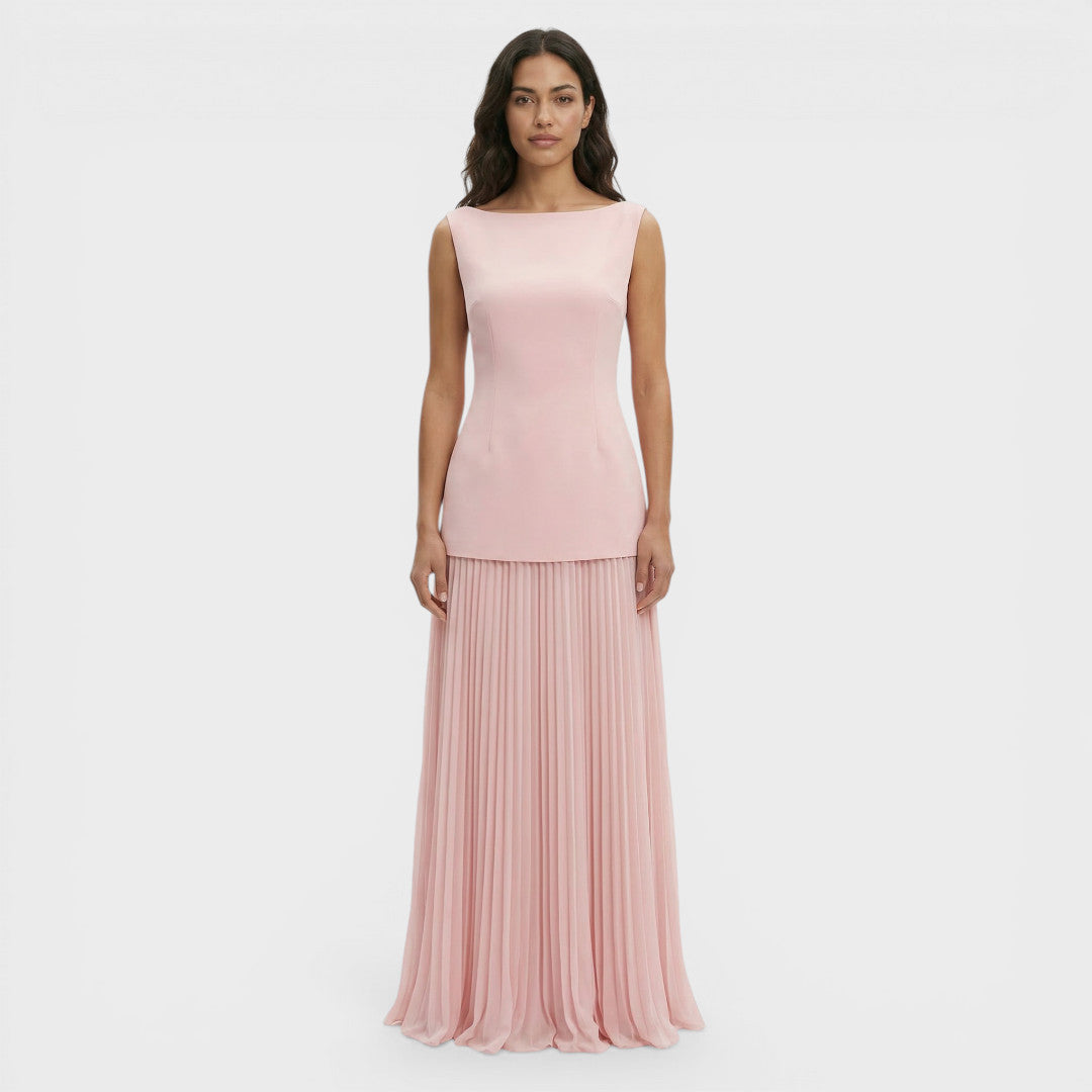Conjunto Mujer Vestido Plisado Ajuste Comodo