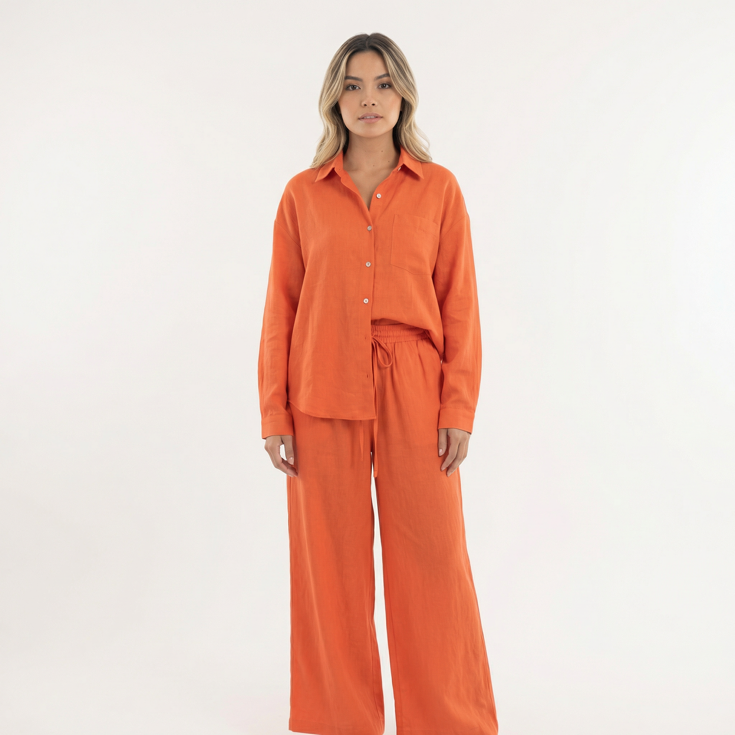 Conjunto Mujer de Lino Elegante Ajuste Moderno - Mavetta