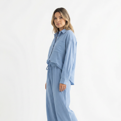 Conjunto Mujer de Lino Elegante Ajuste Moderno