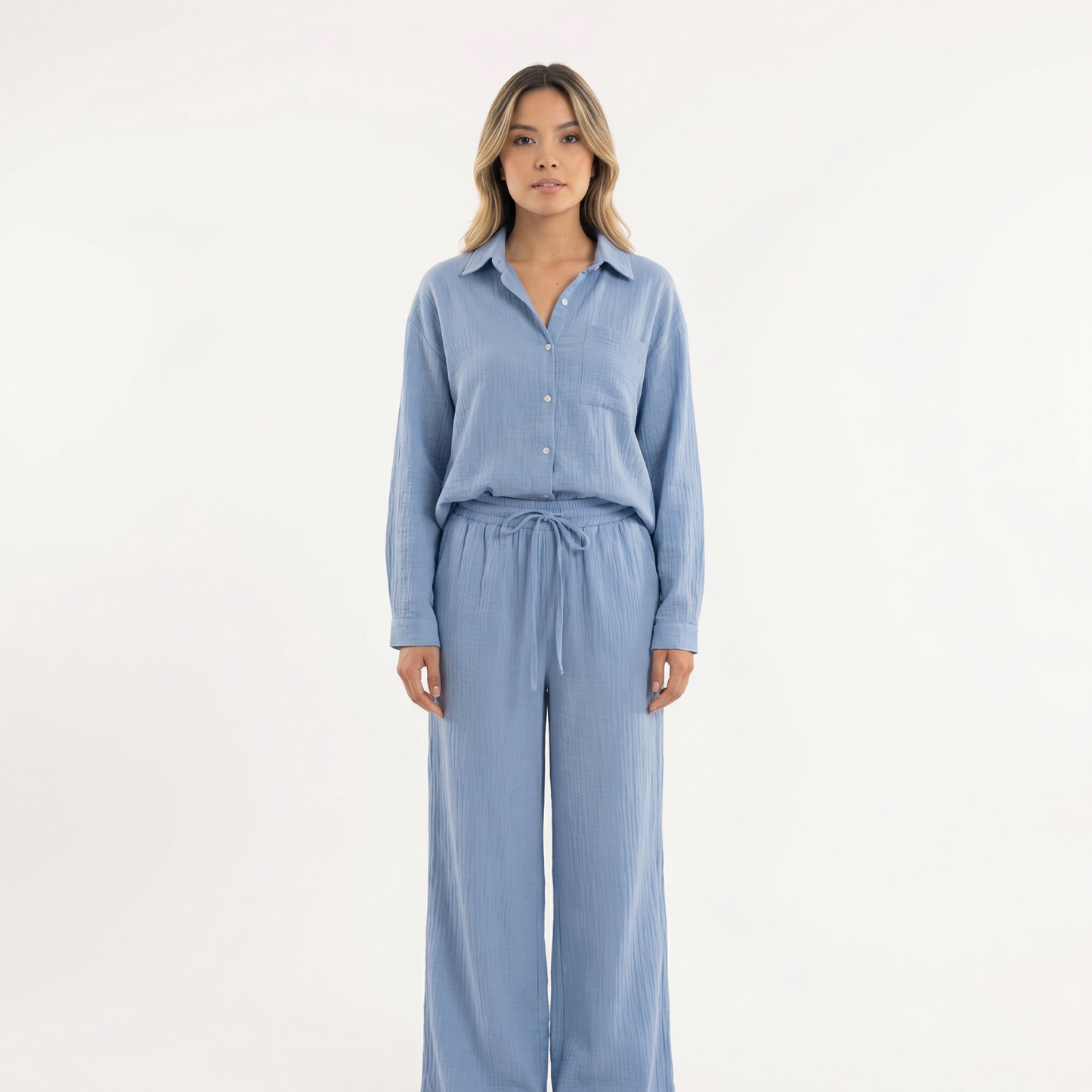 Conjunto Mujer de Lino Elegante Ajuste Moderno