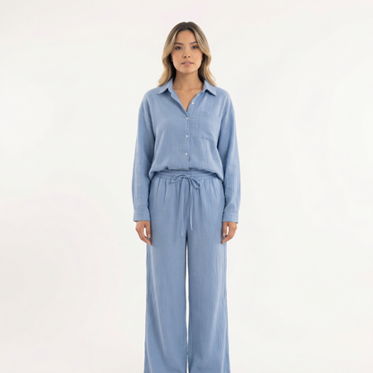 Conjunto Mujer de Lino Elegante Ajuste Moderno