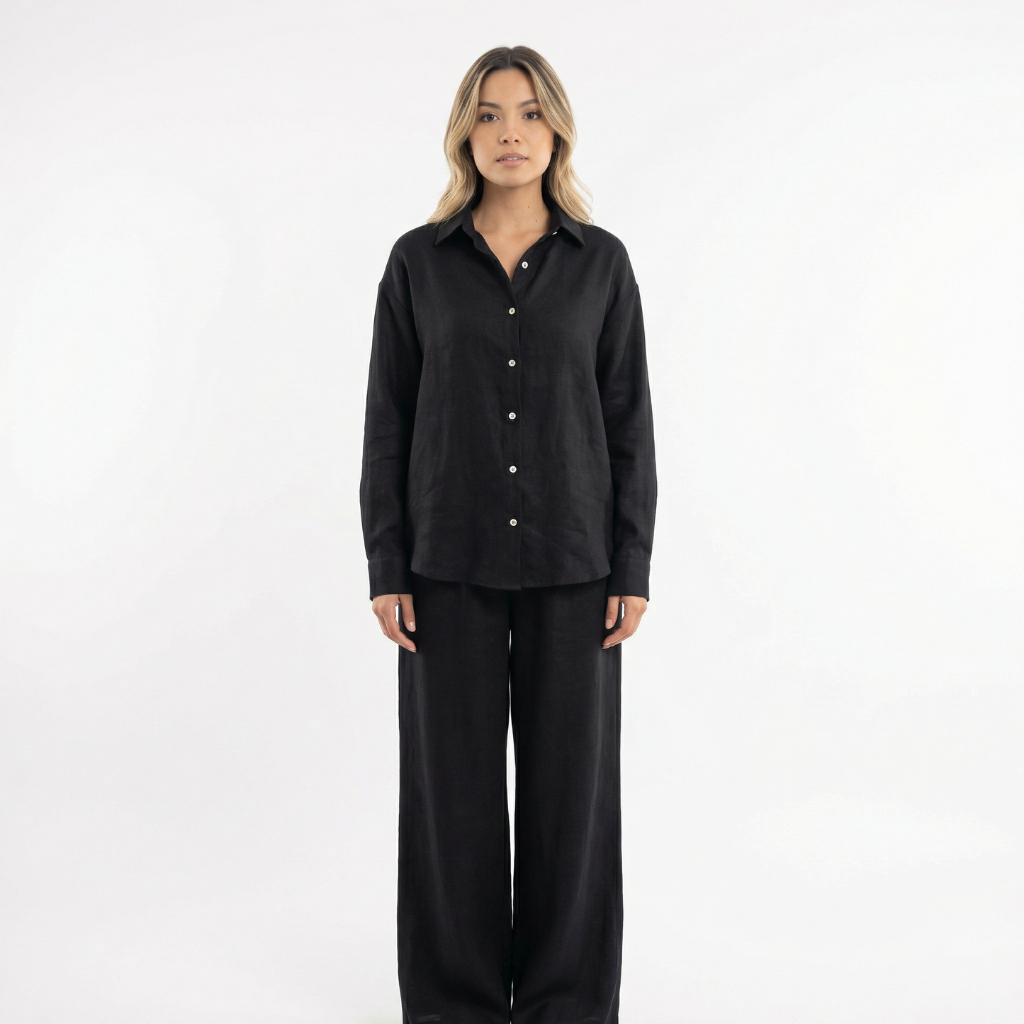 Conjunto Mujer de Lino Elegante Ajuste Moderno