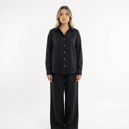 Conjunto Mujer de Lino Elegante Ajuste Moderno
