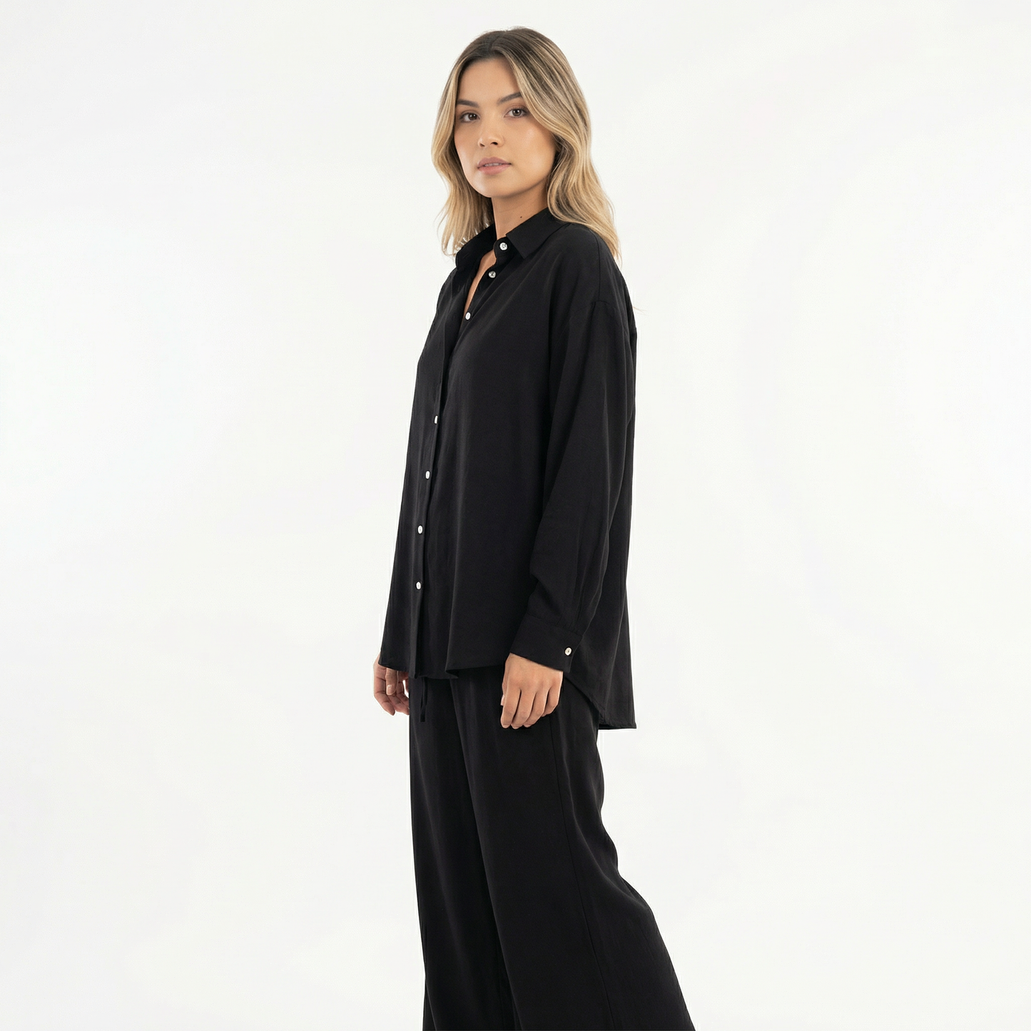 Conjunto Mujer de Lino Elegante Ajuste Moderno