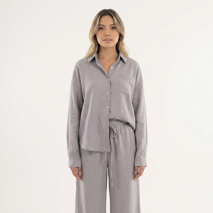 Conjunto Mujer de Lino Elegante Ajuste Moderno