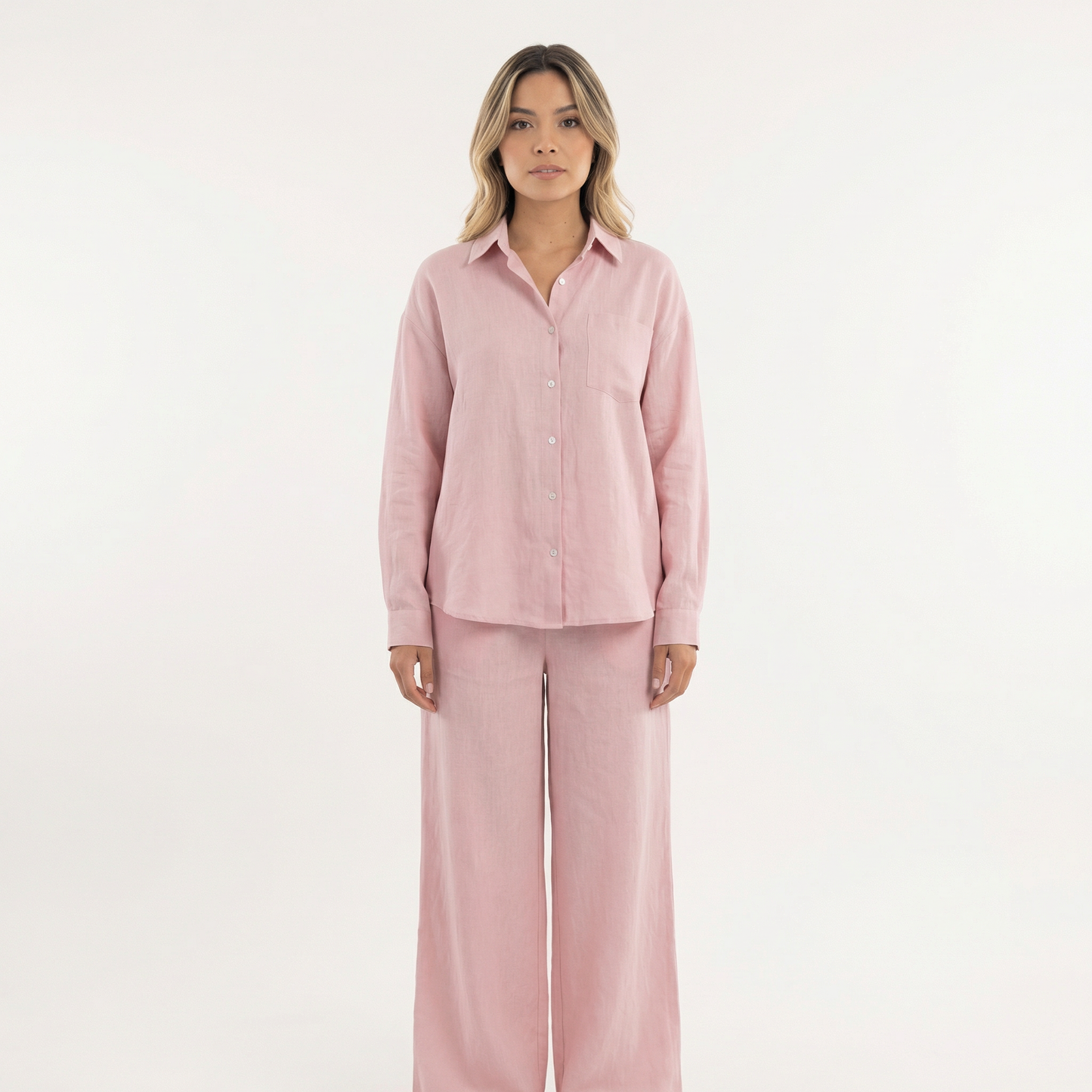 Conjunto Mujer de Lino Elegante Ajuste Moderno
