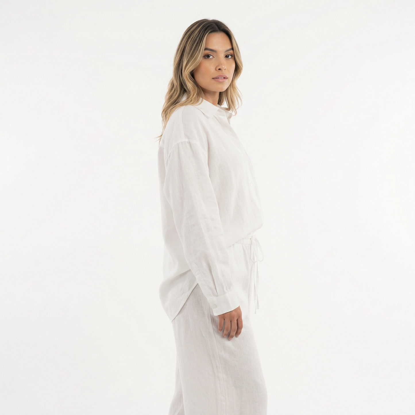 Conjunto Mujer de Lino Elegante Ajuste Moderno