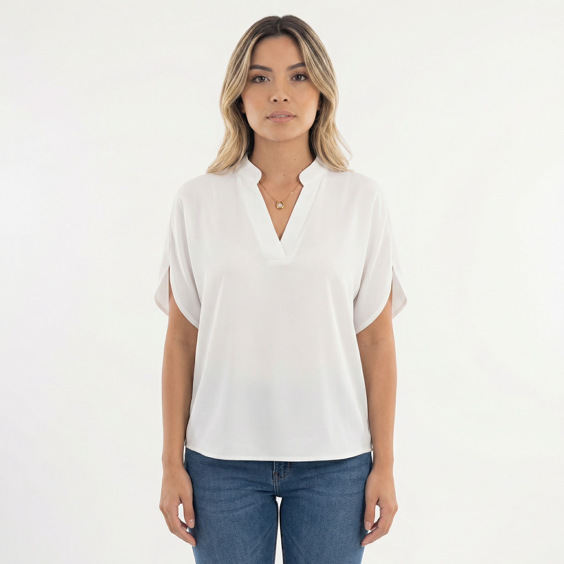 Blusa Mujer Tejido Liviano Corte Elegante - Mavetta