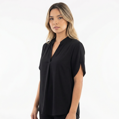 Blusa Mujer Tejido Liviano Corte Elegante
