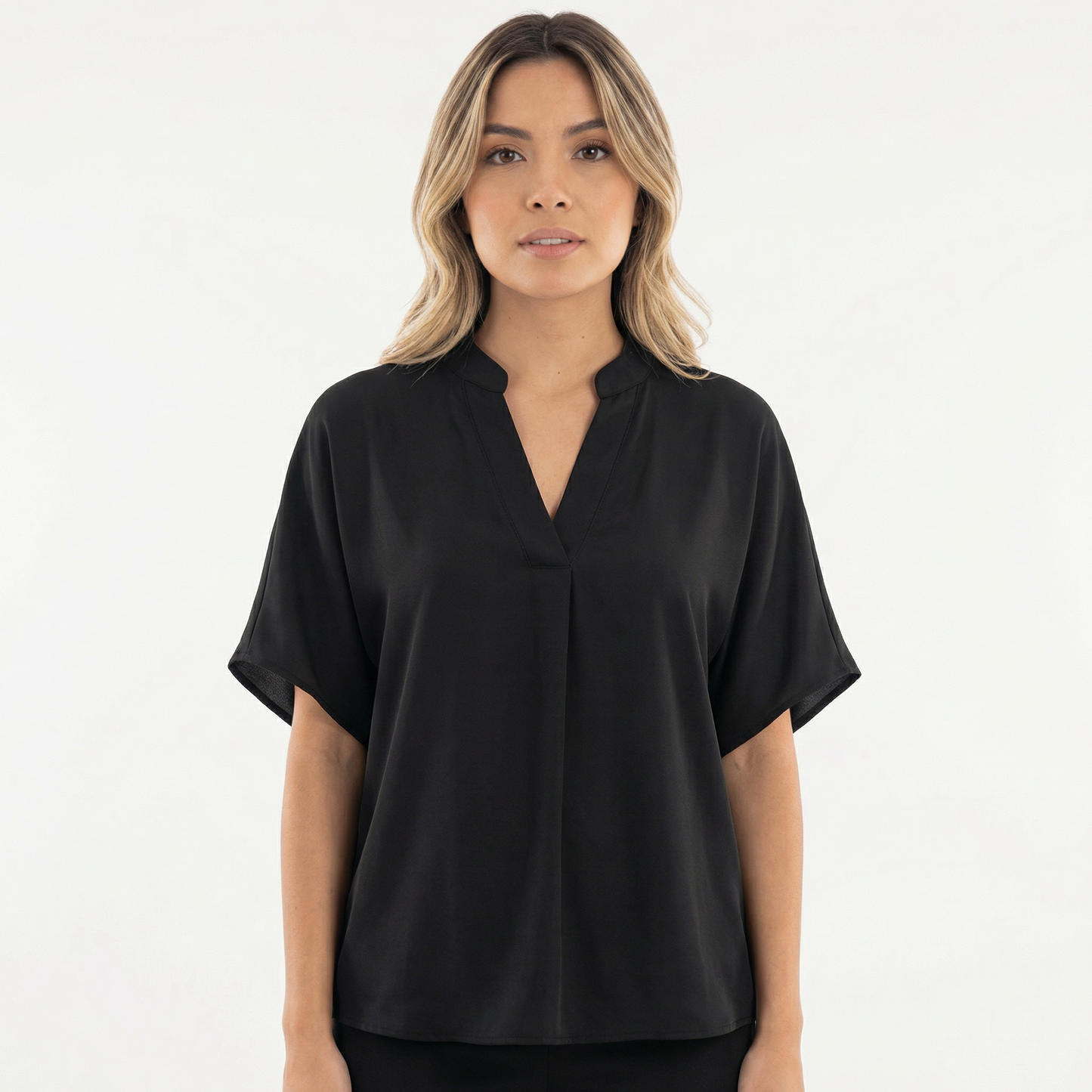 Blusa Mujer Tejido Liviano Corte Elegante