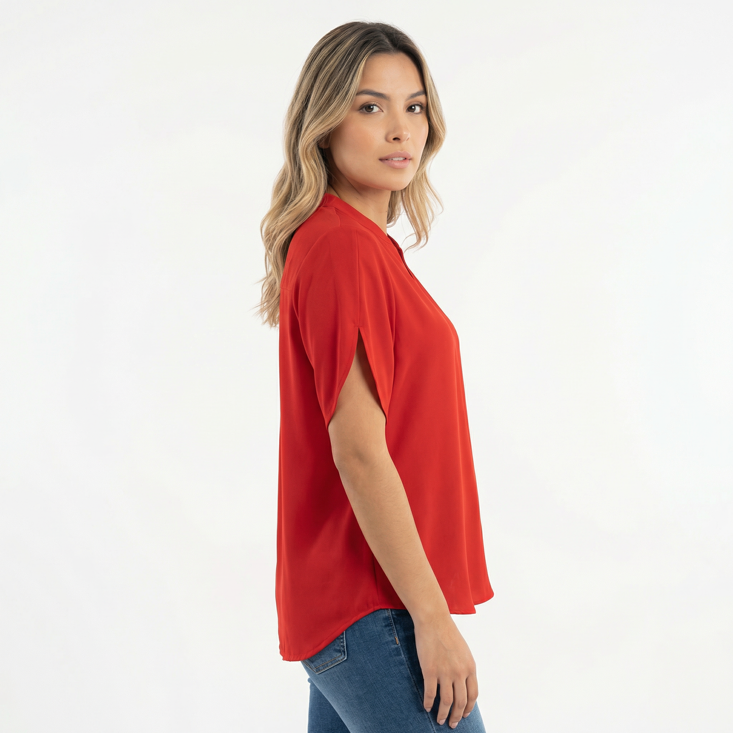 Blusa Mujer Tejido Liviano Corte Elegante