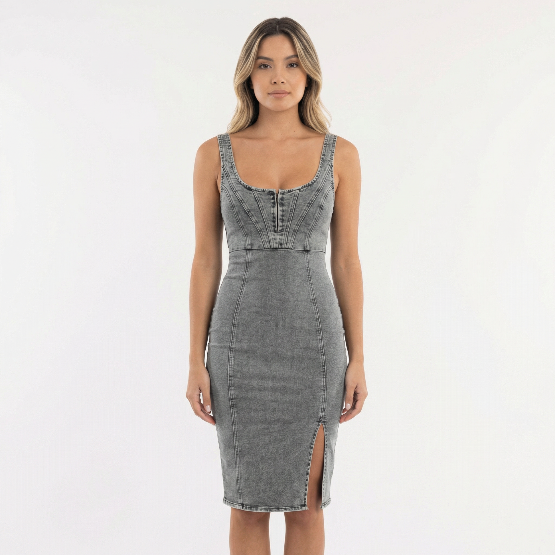 Vestido Mujer de Mezclilla Tirantes Ajustables - Mavetta