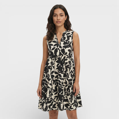 Vestido Mujer Estampado Escote en V