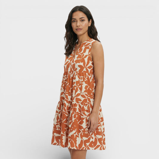 Vestido Mujer Estampado Escote en V - Mavetta