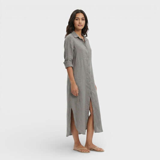 Vestido Maxi Mujer Camisero Holgado - Mavetta