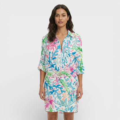 Vestido Camisero Mujer Largo con Botones
