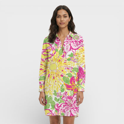 Vestido Camisero Mujer Largo con Botones