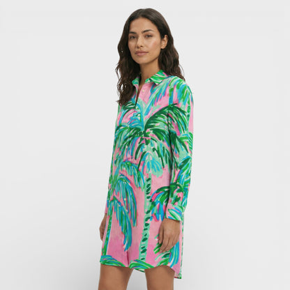 Vestido Camisero Mujer Largo con Botones