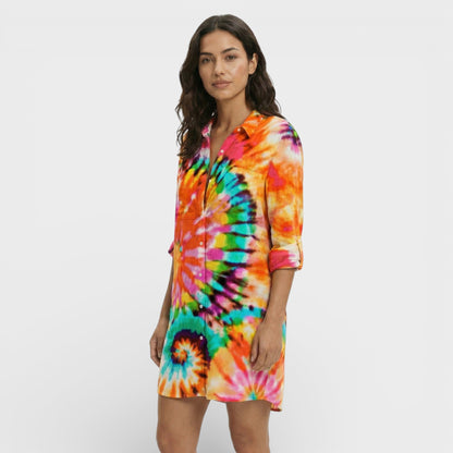 Vestido Camisero Mujer Largo con Botones